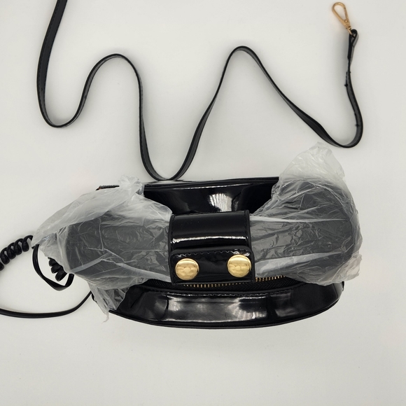 PHONE BAG *NWT* Black Patent. - Picture 3 of 4